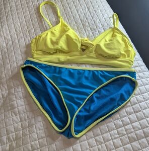 No Boundaries Yellow and Blue Bikini
